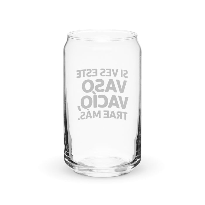 Si Ves Este Vaso Vacío, Trae Más Exklusives Kunstwerk, Dosenförmiges Glas, Homeoffice, Arbeit, mexikanischer und spanischer Stolz, Geschenktasse, einzigartiges Kalligraphieglas | S43