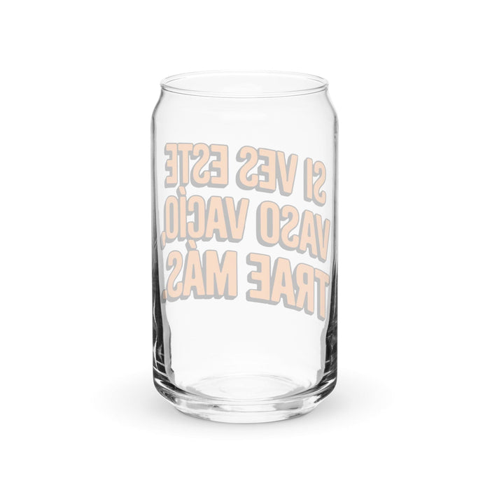 Si Ves Este Vaso Vacío, Trae Más Exklusives Kunstwerk, Dosenförmiges Glas, Homeoffice, Arbeit, mexikanischer und spanischer Stolz, Geschenktasse, einzigartiges Kalligraphieglas | S45