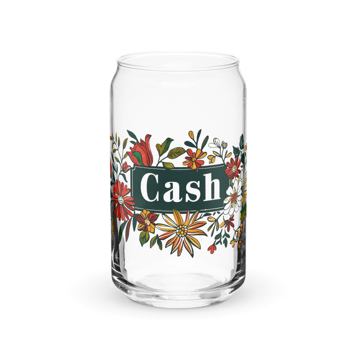 Cash Exclusive Name Art Piece Can-Shaped Glass Home Office Work Mexican Spanish Pride Gift Cup One-Of-A-Kind Calligraphy Glass | C5