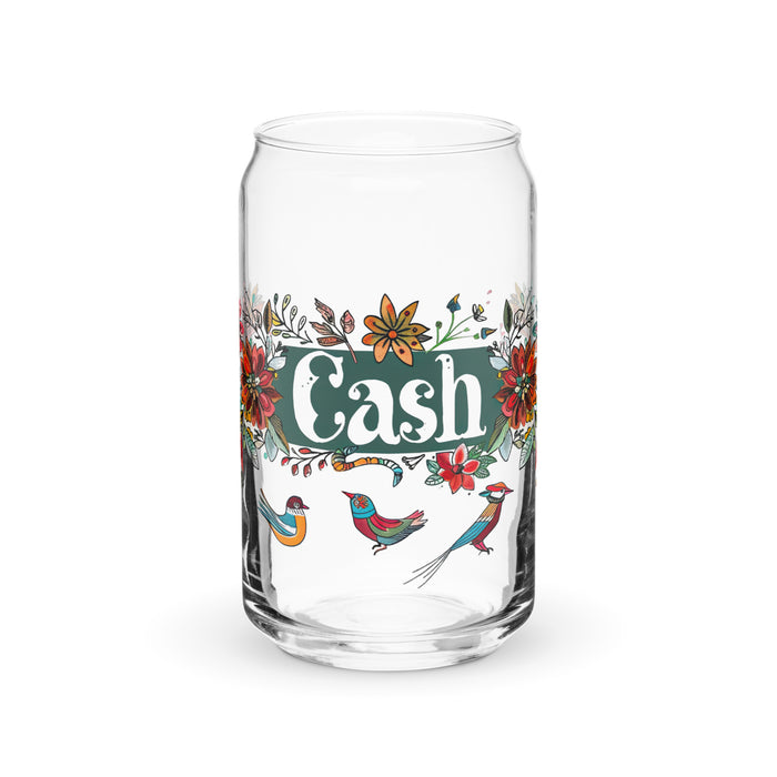 Cash Exclusive Name Art Piece Can-Shaped Glass Home Office Work Mexican Spanish Pride Gift Cup One-Of-A-Kind Calligraphy Glass | C13