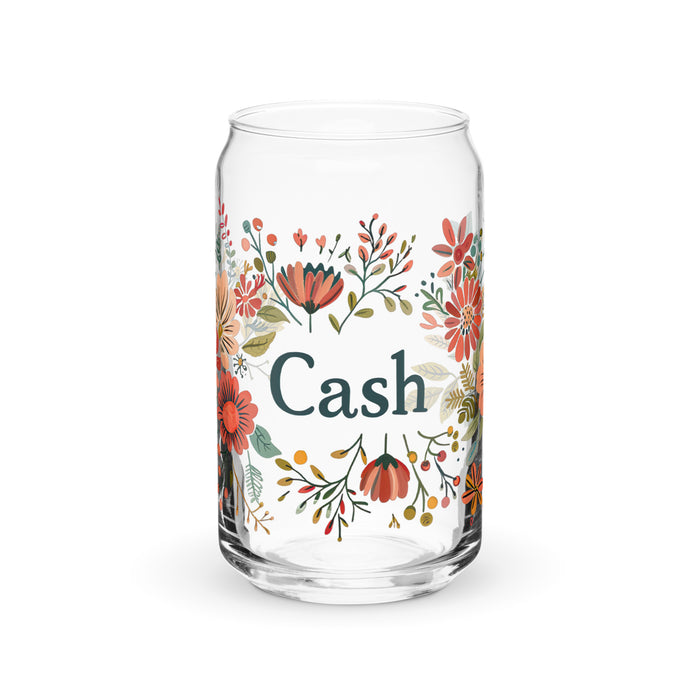 Cash Exclusive Name Art Piece Can-Shaped Glass Home Office Work Mexican Spanish Pride Gift Cup One-Of-A-Kind Calligraphy Glass | C17