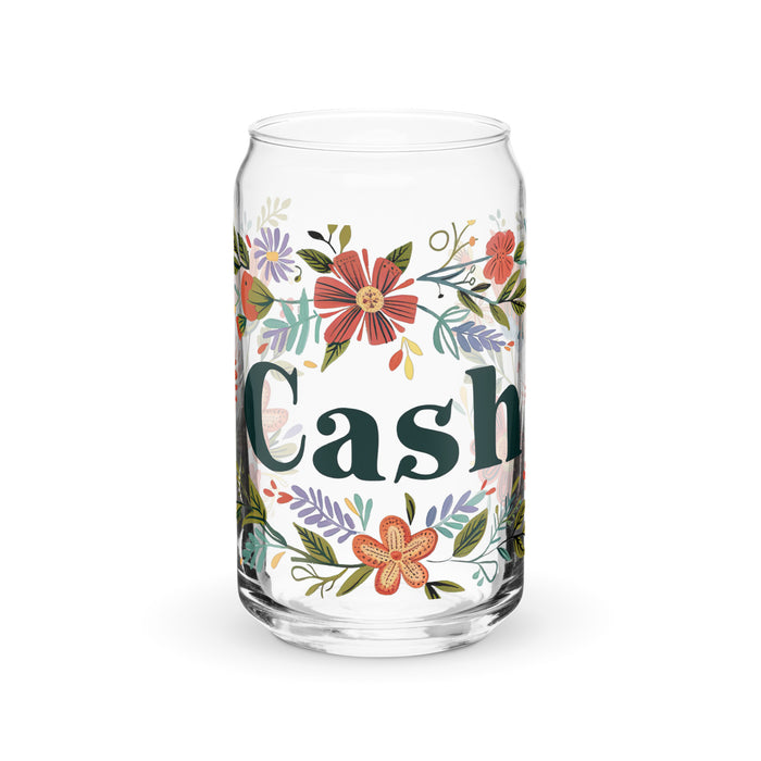 Cash Exclusive Name Art Piece Can-Shaped Glass Home Office Work Mexican Spanish Pride Gift Cup One-Of-A-Kind Calligraphy Glass | C22