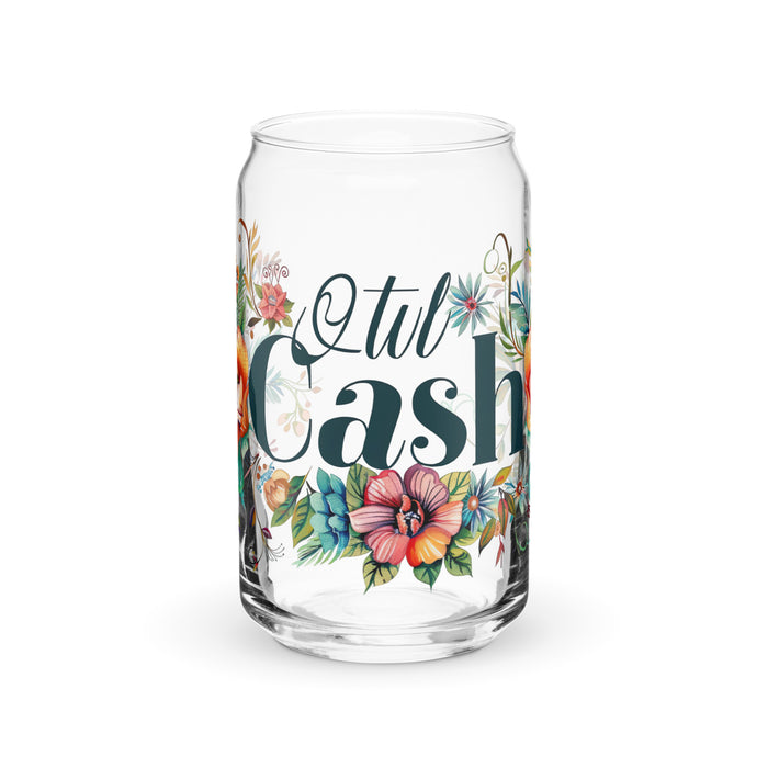 Cash Exclusive Name Art Piece Can-Shaped Glass Home Office Work Mexican Spanish Pride Gift Cup One-Of-A-Kind Calligraphy Glass | C24