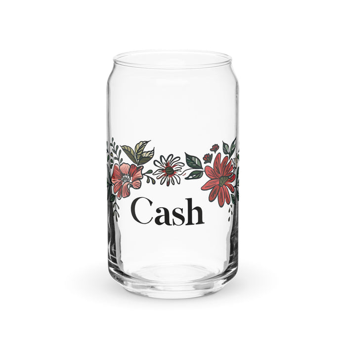 Cash Exclusive Name Art Piece Can-Shaped Glass Home Office Work Mexican Spanish Pride Gift Cup One-Of-A-Kind Calligraphy Glass | C27