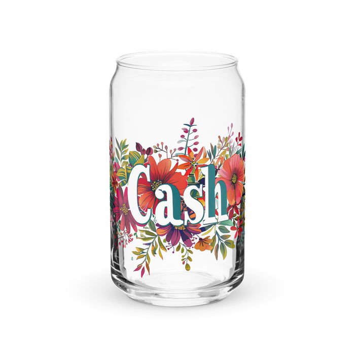 Cash Exclusive Name Art Piece Can-Shaped Glass Home Office Work Mexican Spanish Pride Gift Cup One-Of-A-Kind Calligraphy Glass | C28