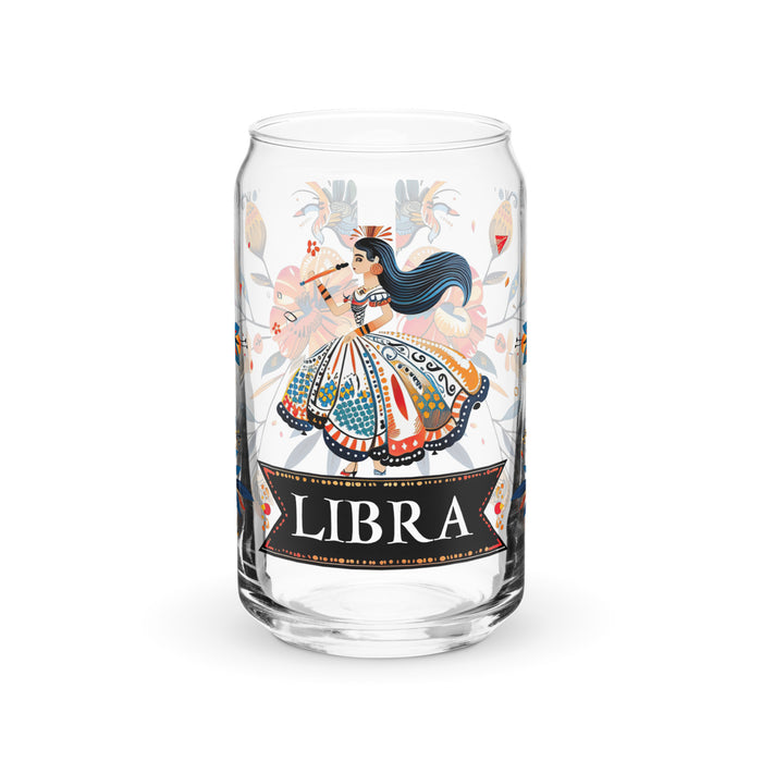 El Libra Exclusive Art Piece Can-Shaped Glass Home Office Work Mexican Spanish Pride Gift Cup One-Of-A-Kind Calligraphy Glass | E10