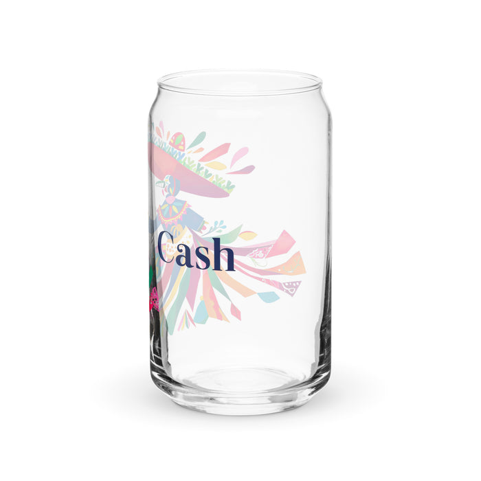 Cash Exclusive Name Art Piece Can-Shaped Glass Home Office Work Mexican Spanish Pride Gift Cup One-Of-A-Kind Calligraphy Glass | C25