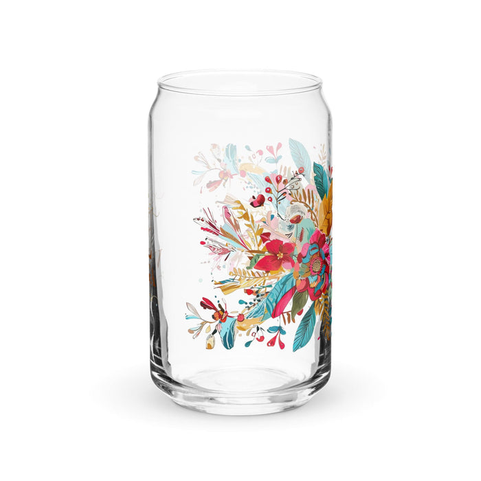 Pieza de arte exclusiva de El Verga, vaso de vidrio con forma de lata para el hogar, la oficina, el trabajo, el orgullo mexicano, el regalo, vaso de vidrio con caligrafía único en su tipo | E11