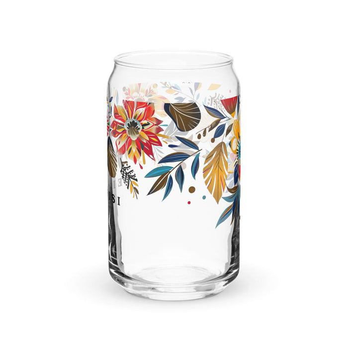 Pièce d'art exclusive Teikirisi en verre en forme de canette pour la maison, le bureau, le travail, la fierté mexicaine et espagnole, tasse cadeau, verre de calligraphie unique en son genre | T14