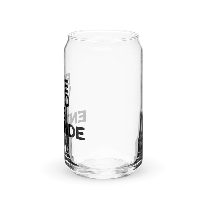 Este Vaso Me Entiende – Exklusives Kunstwerk – Dosenförmiges Glas für Zuhause, Büro, Arbeit, mexikanischer und spanischer Stolz – Geschenktasse – Einzigartiges Kalligraphieglas | E12