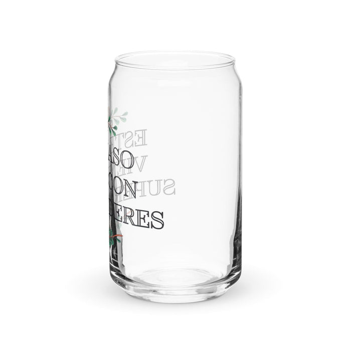 Ce vase vit avec des super pouvoirs Pièce d'art exclusive Verre en forme de canette Bureau à domicile Travail Fierté espagnole mexicaine Tasse cadeau Verre de calligraphie unique en son genre | E18