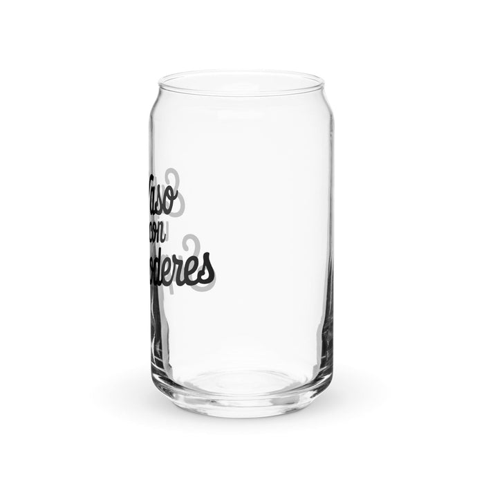 Ce vase vit avec des super pouvoirs Pièce d'art exclusive Verre en forme de canette Bureau à domicile Travail Fierté espagnole mexicaine Tasse cadeau Verre de calligraphie unique en son genre | E20