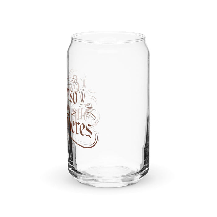 Este Vaso Viene Con Superpoderes Exklusives Kunstwerk Dosenförmiges Glas für Zuhause, Büro, Arbeit, mexikanischer und spanischer Stolz, Geschenktasse, einzigartiges Kalligraphieglas | E21