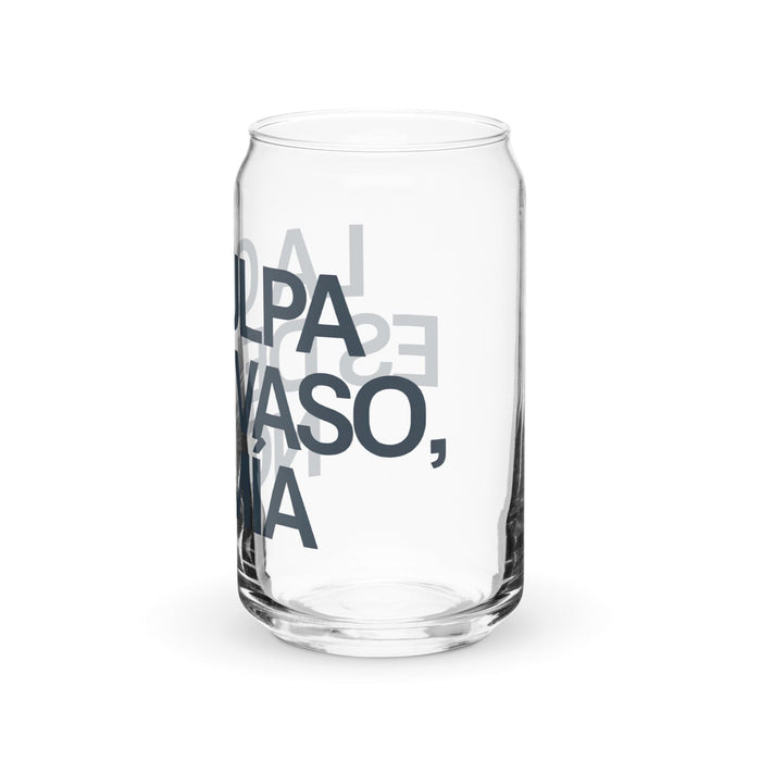 La Culpa Es Del Vaso, No Mía Exklusives Kunstwerk, Dosenförmiges Glas, für Zuhause, Büro, Arbeit, mexikanischer und spanischer Stolz, Geschenktasse, einzigartiges Kalligraphieglas | L4