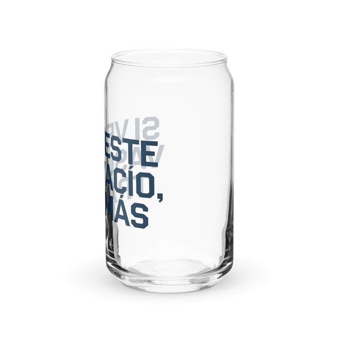 Si Ves Este Vaso Vacío, Trae Más Exclusive Art Piece Can-Shaped Glass Home Office Work Mexican Spanish Pride Gift Cup One-Of-A-Kind Calligraphy Glass | S24