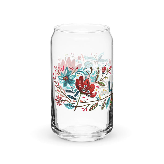 Pièce d'art exclusive La Loca en verre en forme de canette pour la maison, le bureau, le travail, la fierté mexicaine et espagnole, tasse cadeau, verre de calligraphie unique en son genre | L9