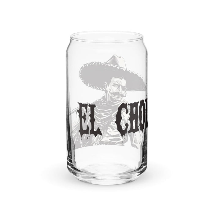 El Cholo Exclusive Art Piece Can-Shaped Glass Home Office Work Mexican Spanish Pride Gift Cup One-Of-A-Kind Calligraphy Glass | E8