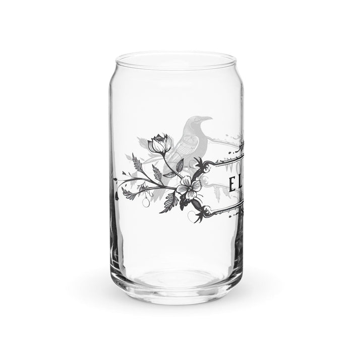 Pièce d'art exclusive El Crow en verre en forme de canette pour la maison, le bureau, le travail, la fierté mexicaine et espagnole, tasse cadeau, verre de calligraphie unique en son genre | E5