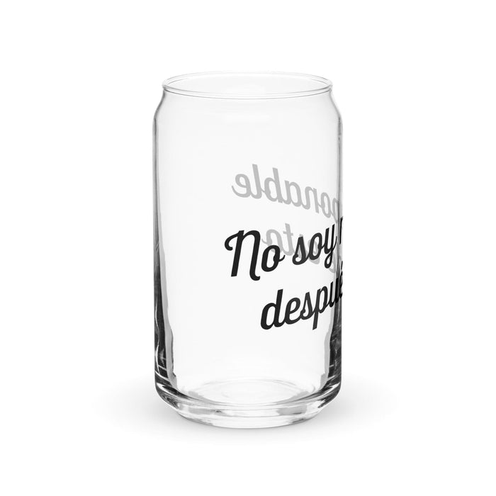 No Soy Responsable Después De Esto Exclusive Art Piece Can-Shaped Glass Home Office Work Mexican Spanish Pride Gift Cup One-Of-A-Kind Calligraphy Glass | N7