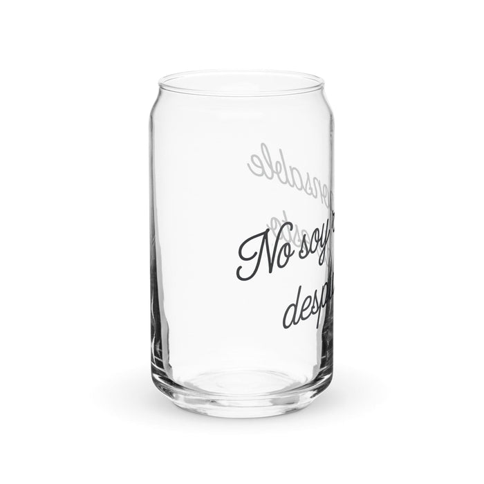 No Soy Responsable Después De Esto Exclusive Art Piece Can-Shaped Glass Home Office Work Mexican Spanish Pride Gift Cup One-Of-A-Kind Calligraphy Glass | N21