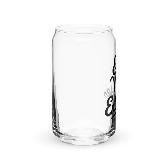 Este Vaso Me Entiende – Exklusives Kunstwerk – Dosenförmiges Glas für Zuhause, Büro, Arbeit, mexikanischer und spanischer Stolz – Geschenktasse – Einzigartiges Kalligraphieglas | E27