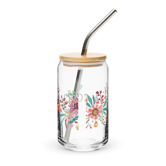 Pièce d'art exclusive de La Coach en verre en forme de canette pour le travail à domicile, le bureau, la fierté mexicaine et espagnole, tasse cadeau en verre de calligraphie unique en son genre | L3