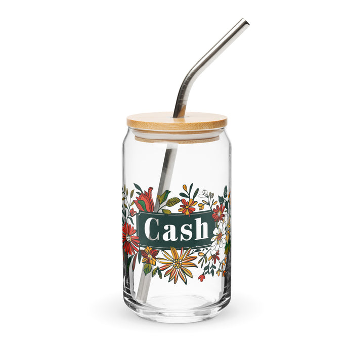 Cash Exclusive Name Art Piece Can-Shaped Glass Home Office Work Mexican Spanish Pride Gift Cup One-Of-A-Kind Calligraphy Glass | C5