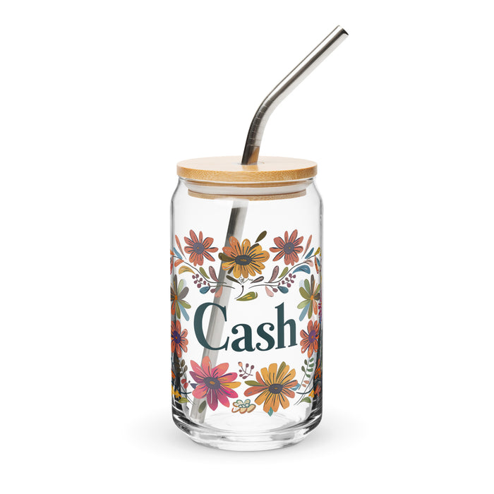 Cash Exclusive Name Art Piece Can-Shaped Glass Home Office Work Mexican Spanish Pride Gift Cup One-Of-A-Kind Calligraphy Glass | C7