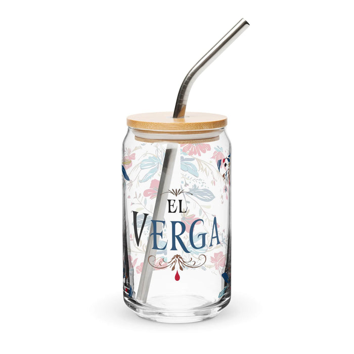 El Verga Exclusive Art Piece Can-Shaped Glass Home Office Work Mexican Spanish Pride Gift Cup One-Of-A-Kind Calligraphy Glass | E7