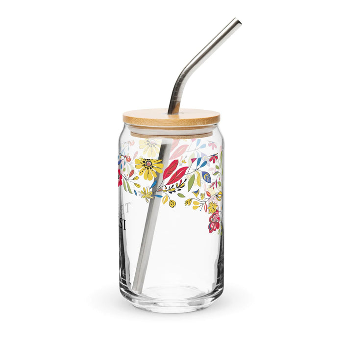 Pièce d'art exclusive Teikirisi en verre en forme de canette pour la maison, le bureau, le travail, la fierté mexicaine et espagnole, tasse cadeau, verre de calligraphie unique en son genre | T2