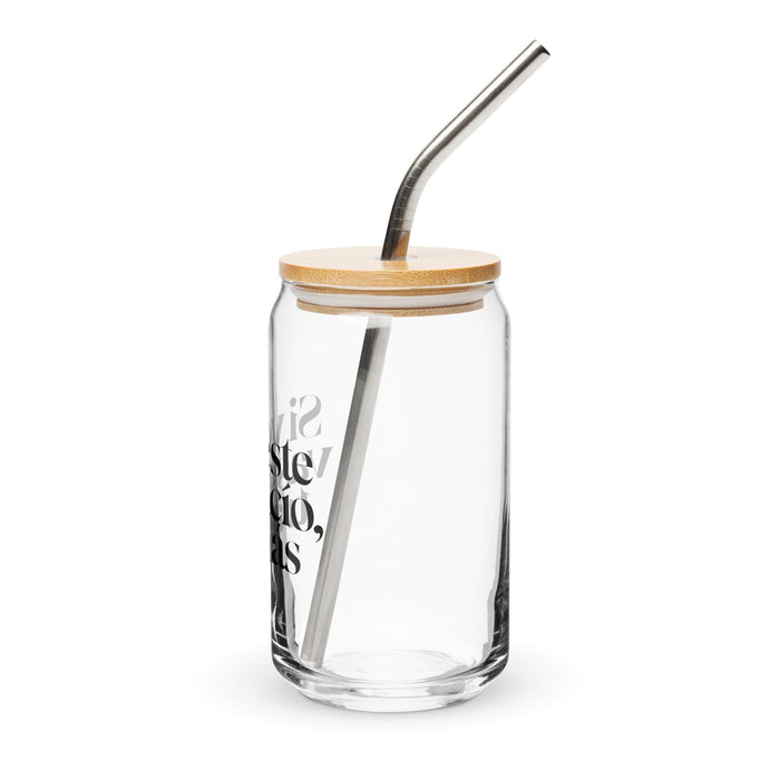 Si Ves Este Vaso Vacío, Trae Más Exklusives Kunstwerk, Dosenförmiges Glas, Homeoffice, Arbeit, mexikanischer und spanischer Stolz, Geschenktasse, einzigartiges Kalligraphieglas | S28