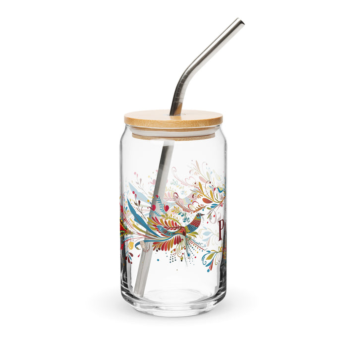 El Payaso Pièce d'art exclusive en verre en forme de canette Bureau à domicile Travail Tasse cadeau de fierté espagnole mexicaine Verre de calligraphie unique en son genre | E10