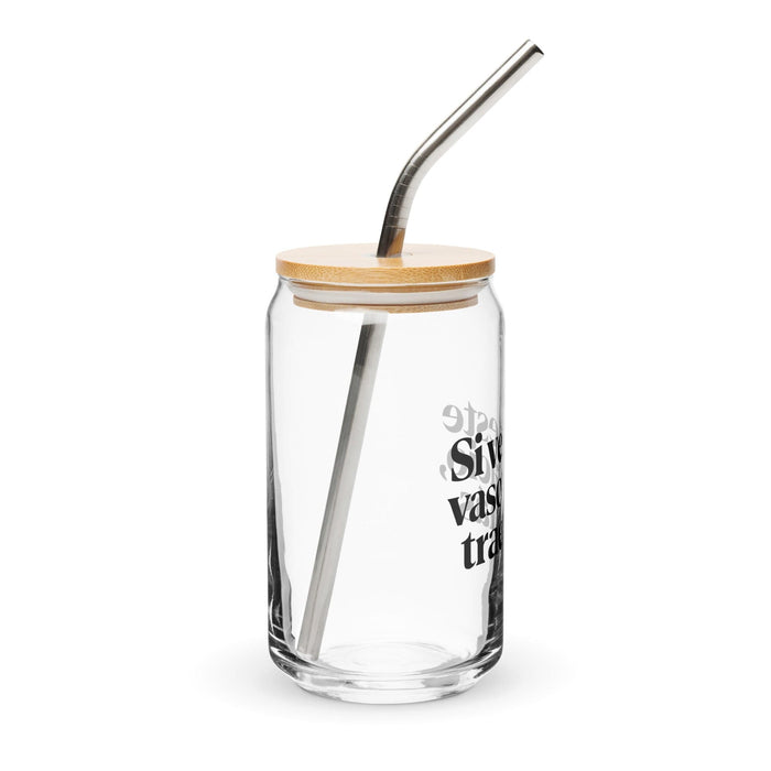 Si Ves Este Vaso Vacío, Trae Más Exklusives Kunstwerk, Dosenförmiges Glas, Homeoffice, Arbeit, mexikanischer und spanischer Stolz, Geschenktasse, einzigartiges Kalligraphieglas | S1