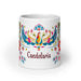 Candelaria Exclusive Name Art Piece Home Office Work Coffee Mug Mexican Spanish Pride Gift Cup One-Of-A-Kind Calligraphy White Glossy Mug | C18 Mexicada