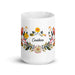 Candelaria Exclusive Name Art Piece Home Office Work Coffee Mug Mexican Spanish Pride Gift Cup One-Of-A-Kind Calligraphy White Glossy Mug | C21 Mexicada