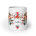 Candelaria Exclusive Name Art Piece Home Office Work Coffee Mug Mexican Spanish Pride Gift Cup One-Of-A-Kind Calligraphy White Glossy Mug | C7 Mexicada