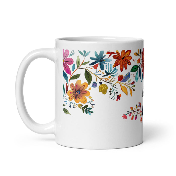 Carla Exclusive Name Art Piece Home Office Work Coffee Mug Mexican Spanish Pride Gift Cup One-Of-A-Kind Calligraphy White Glossy Mug | C4 Mexicada