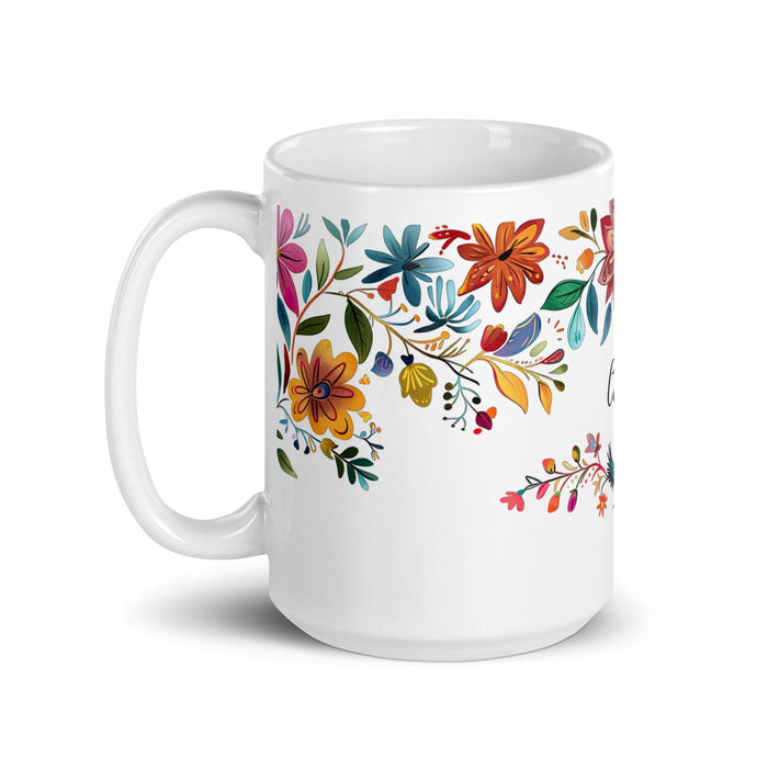 Carla Exclusive Name Art Piece Home Office Work Coffee Mug Mexican Spanish Pride Gift Cup One-Of-A-Kind Calligraphy White Glossy Mug | C4 Mexicada