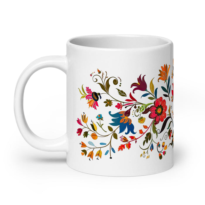 Carla Exclusive Name Art Piece Home Office Work Coffee Mug Mexican Spanish Pride Gift Cup One-Of-A-Kind Calligraphy White Glossy Mug | C5 Mexicada