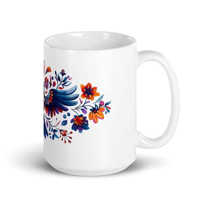 Carla Exclusive Name Art Piece Home Office Work Coffee Mug Mexican Spanish Pride Gift Cup One-Of-A-Kind Calligraphy White Glossy Mug | C6 Mexicada 15 oz