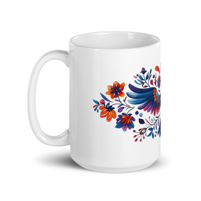 Carla Exclusive Name Art Piece Home Office Work Coffee Mug Mexican Spanish Pride Gift Cup One-Of-A-Kind Calligraphy White Glossy Mug | C6 Mexicada