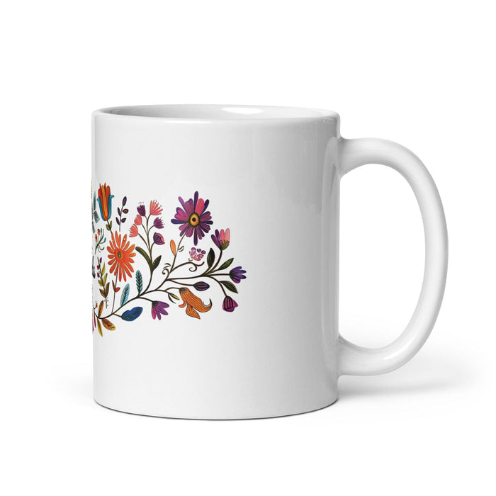 Carla Exclusive Name Art Piece Home Office Work Coffee Mug Mexican Spanish Pride Gift Cup One-Of-A-Kind Calligraphy White Glossy Mug | C7 Mexicada 11 oz