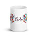 Carlos Exclusive Name Art Piece Home Office Work Coffee Mug Mexican Spanish Pride Gift Cup One-Of-A-Kind Calligraphy White Glossy Mug | C13 Mexicada