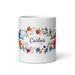 Carlos Exclusive Name Art Piece Home Office Work Coffee Mug Mexican Spanish Pride Gift Cup One-Of-A-Kind Calligraphy White Glossy Mug | C21 Mexicada