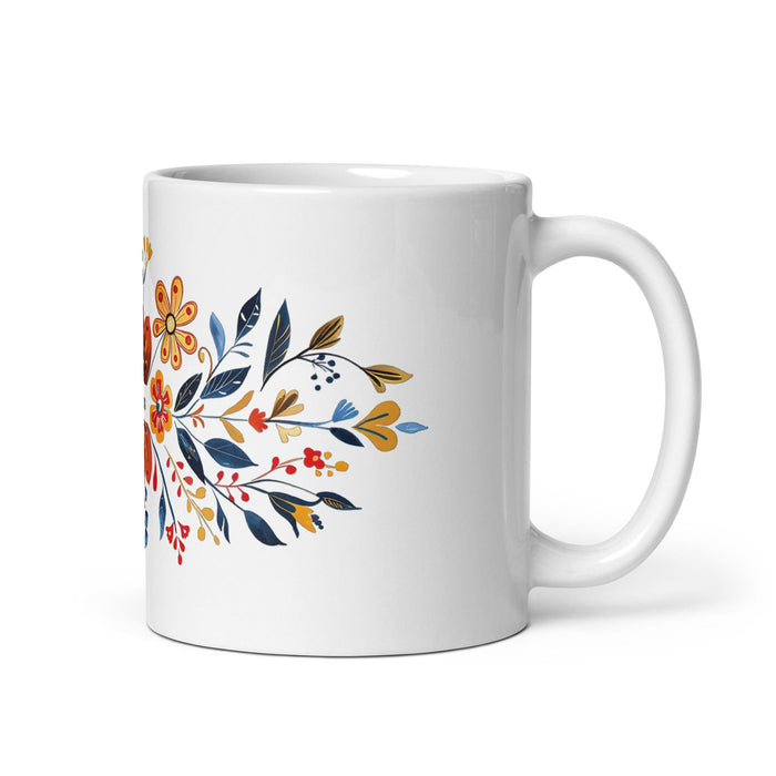 Carlos Exclusive Name Art Piece Home Office Work Coffee Mug Mexican Spanish Pride Gift Cup One-Of-A-Kind Calligraphy White Glossy Mug | C22 Mexicada 11 oz