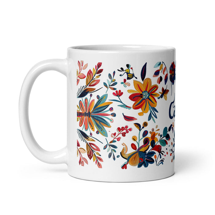 Carlos Exclusive Name Art Piece Home Office Work Coffee Mug Mexican Spanish Pride Gift Cup One-Of-A-Kind Calligraphy White Glossy Mug | C28 Mexicada