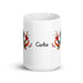 Carlos Exclusive Name Art Piece Home Office Work Coffee Mug Mexican Spanish Pride Gift Cup One-Of-A-Kind Calligraphy White Glossy Mug | C9 Mexicada