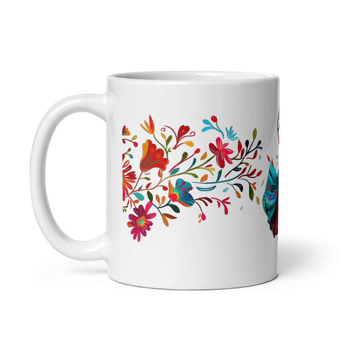 Carmen Exclusive Name Art Piece Home Office Work Coffee Mug Mexican Spanish Pride Gift Cup One-Of-A-Kind Calligraphy White Glossy Mug | C15 Mexicada