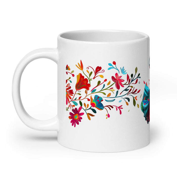 Carmen Exclusive Name Art Piece Home Office Work Coffee Mug Mexican Spanish Pride Gift Cup One-Of-A-Kind Calligraphy White Glossy Mug | C15 Mexicada