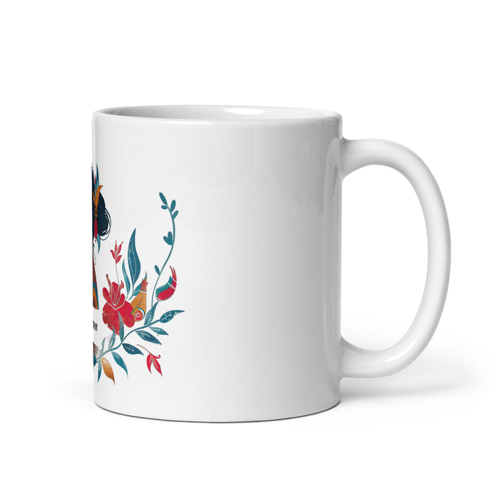 Carmen Exclusive Name Art Piece Home Office Work Coffee Mug Mexican Spanish Pride Gift Cup One-Of-A-Kind Calligraphy White Glossy Mug | C16 Mexicada 11 oz